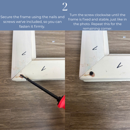 White Oak Textured TV Frame – Elegant Bezel for Samsung The Frame TV, Modern Minimalist Design