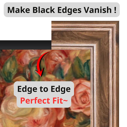 Samsung The Frame Bezel – Walnut Magnetic Cover for Art Mode TV