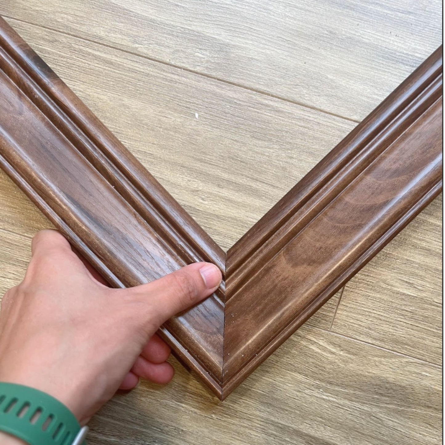 Samsung The Frame Bezel – Walnut Magnetic Cover for Art Mode TV