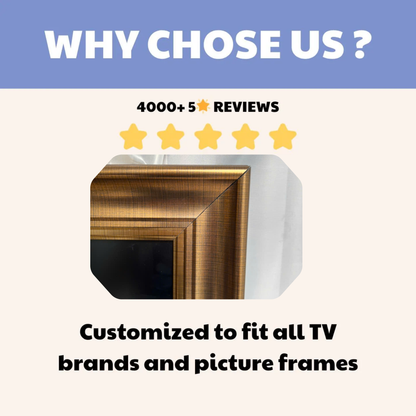 Luxury TV Frame – Elegant Classic Design for a Timeless Living Room Look