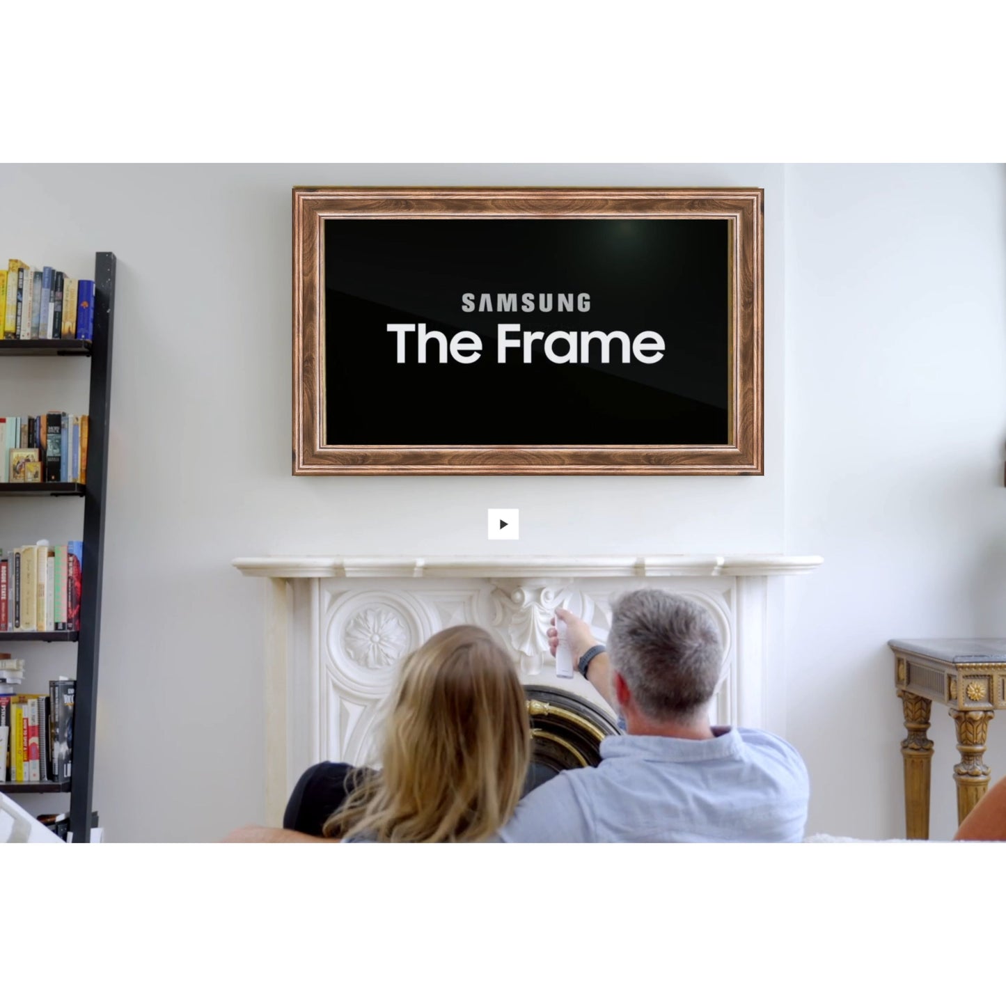 Samsung The Frame Bezel – Walnut Magnetic Cover for Art Mode TV