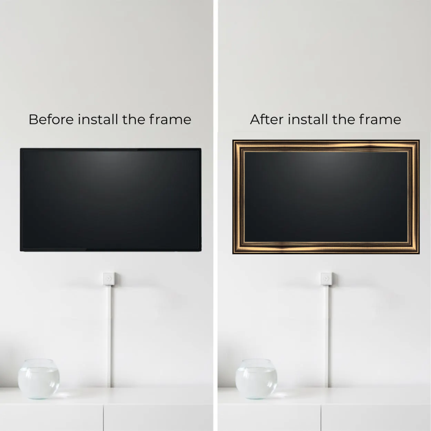 Luxury TV Frame – Elegant Classic Design for a Timeless Living Room Look