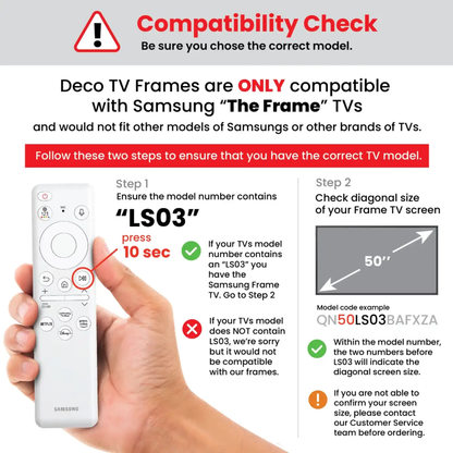 White Oak Textured TV Frame – Elegant Bezel for Samsung The Frame TV, Modern Minimalist Design